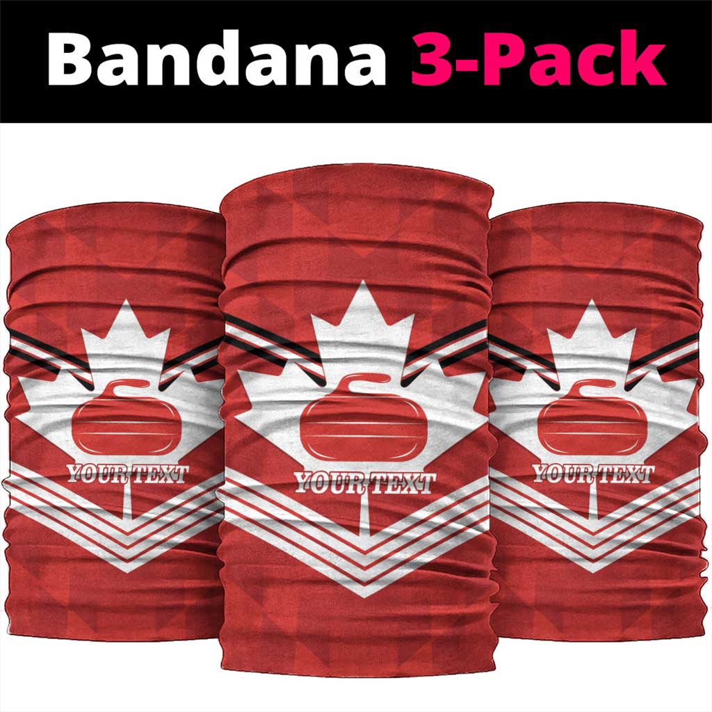 Personalized Canada Curling Neck Gaiter Maple Leaf Red Version - Wonder Print Shop