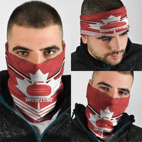 Personalized Canada Curling Neck Gaiter Maple Leaf Red Version - Wonder Print Shop