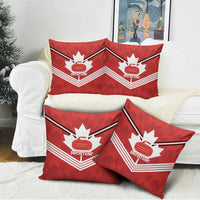 Personalized Canada Curling Pillow Cover Maple Leaf Red Version - Wonder Print Shop