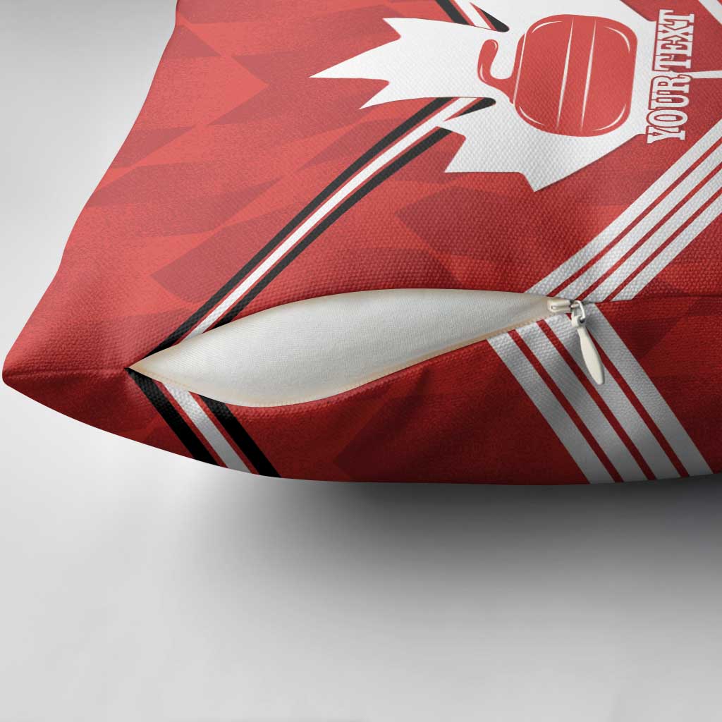 Personalized Canada Curling Pillow Cover Maple Leaf Red Version - Wonder Print Shop