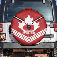 Personalized Canada Curling Spare Tire Cover Maple Leaf Red Version - Wonder Print Shop