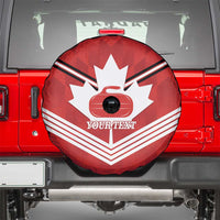 Personalized Canada Curling Spare Tire Cover Maple Leaf Red Version - Wonder Print Shop