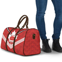 Personalized Canada Curling Travel Bag Maple Leaf Red Version - Wonder Print Shop