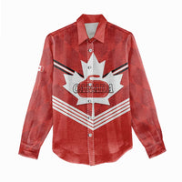 Personalized Canada Curling Women Casual Shirt Maple Leaf Red Version - Wonder Print Shop