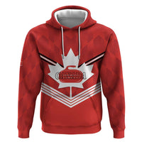 Personalized Canada Curling Zip Hoodie Maple Leaf Red Version - Wonder Print Shop