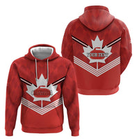 Personalized Canada Curling Zip Hoodie Maple Leaf Red Version - Wonder Print Shop