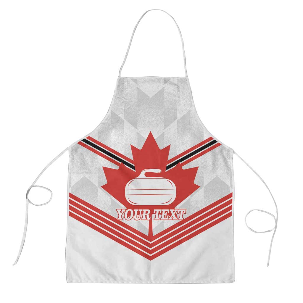 Personalized Canada Curling Apron Maple Leaf White Version - Wonder Print Shop