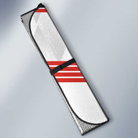 Personalized Canada Curling Auto Sun Shade Maple Leaf White Version - Wonder Print Shop