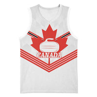 Personalized Canada Curling Basketball Jersey Maple Leaf White Version - Wonder Print Shop