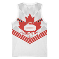 Personalized Canada Curling Basketball Jersey Maple Leaf White Version - Wonder Print Shop