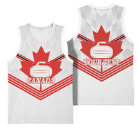 Personalized Canada Curling Basketball Jersey Maple Leaf White Version - Wonder Print Shop