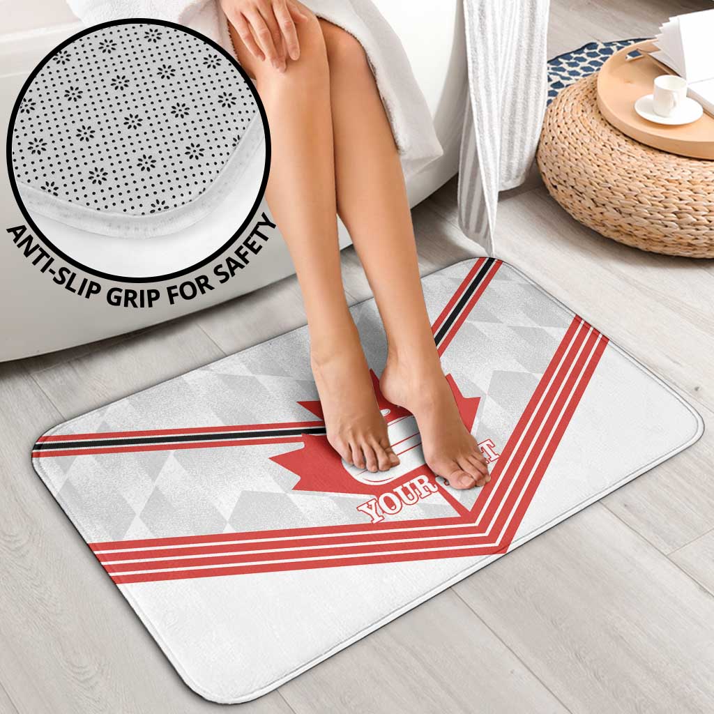 Personalized Canada Curling Bathroom Set Maple Leaf White Version - Wonder Print Shop