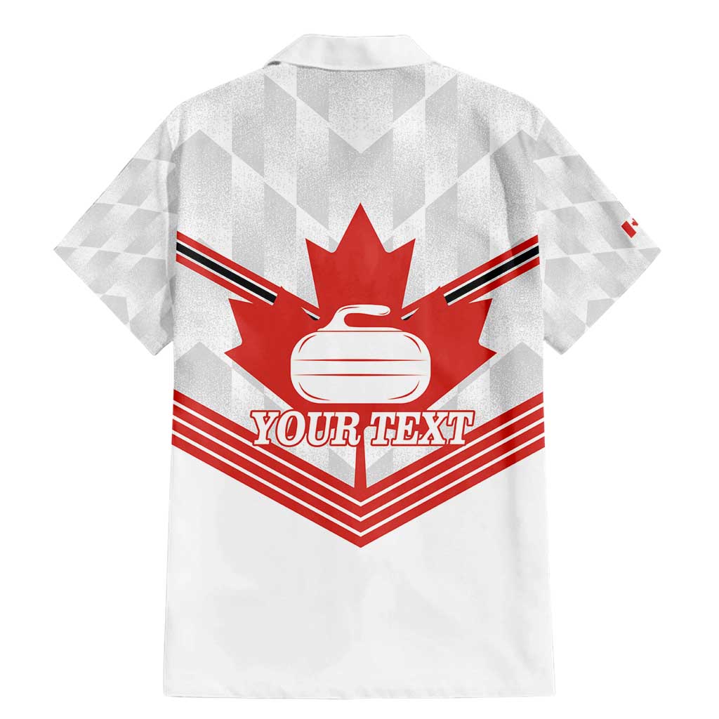 Personalized Canada Curling Family Matching Mermaid Dress and Hawaiian Shirt Maple Leaf White Version - Wonder Print Shop