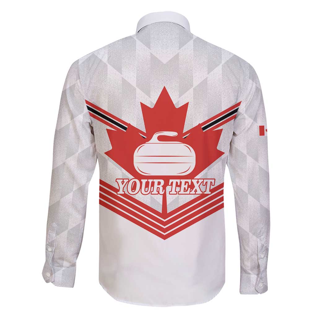 Personalized Canada Curling Family Matching Summer Maxi Dress and Hawaiian Shirt Maple Leaf White Version - Wonder Print Shop