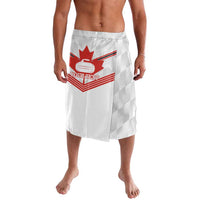 Personalized Canada Curling Lavalava Maple Leaf White Version - Wonder Print Shop