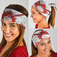 Personalized Canada Curling Neck Gaiter Maple Leaf White Version - Wonder Print Shop