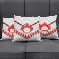 Personalized Canada Curling Pillow Cover Maple Leaf White Version - Wonder Print Shop