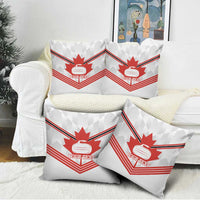 Personalized Canada Curling Pillow Cover Maple Leaf White Version - Wonder Print Shop