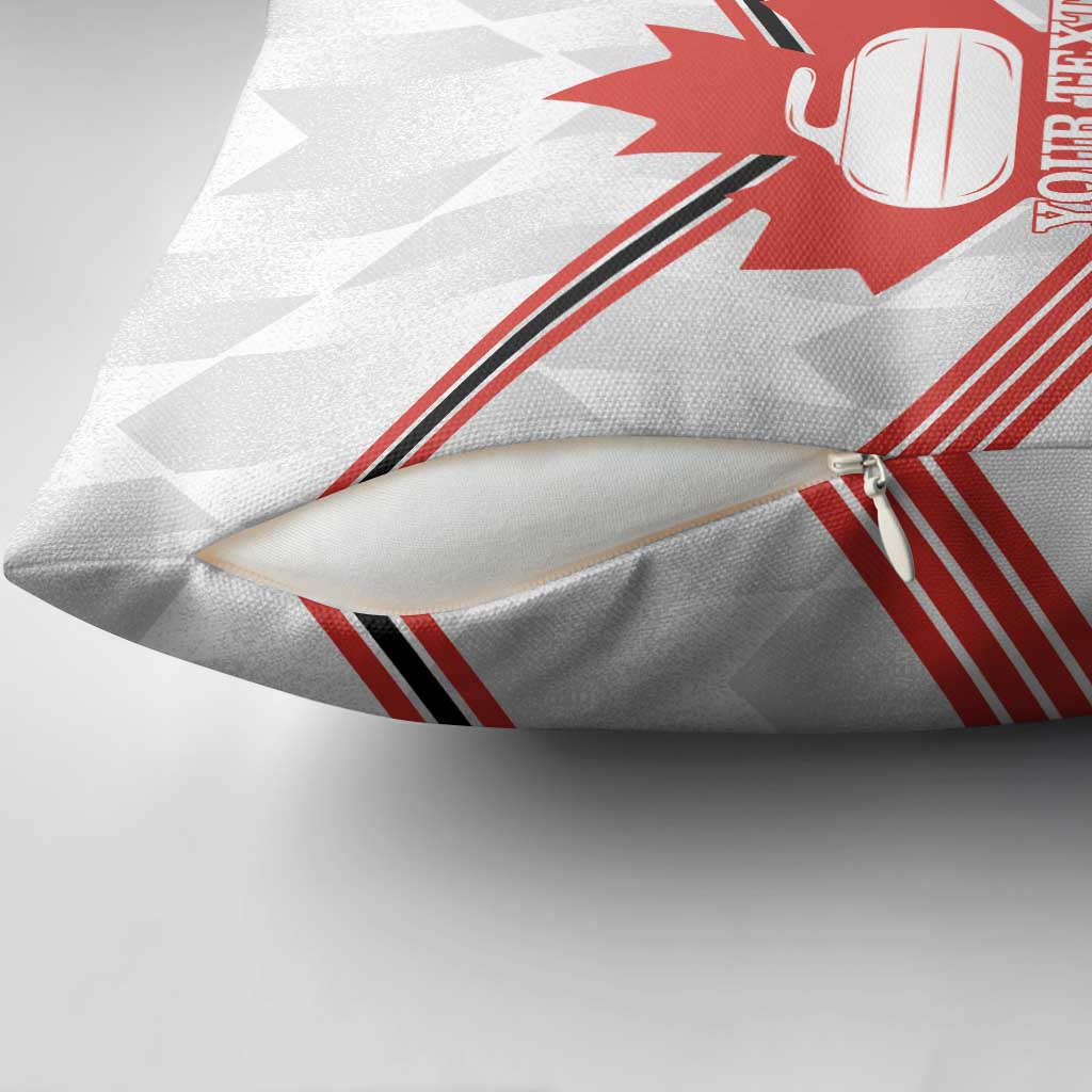 Personalized Canada Curling Pillow Cover Maple Leaf White Version - Wonder Print Shop