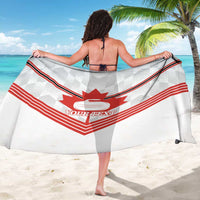 Personalized Canada Curling Sarong Maple Leaf White Version - Wonder Print Shop