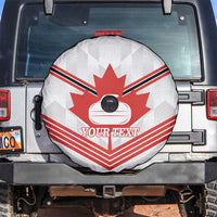 Personalized Canada Curling Spare Tire Cover Maple Leaf White Version - Wonder Print Shop