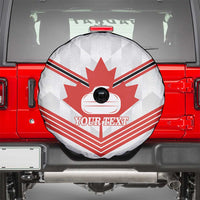 Personalized Canada Curling Spare Tire Cover Maple Leaf White Version - Wonder Print Shop