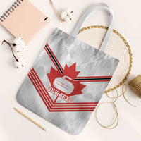Personalized Canada Curling Tote Bag Maple Leaf White Version - Wonder Print Shop