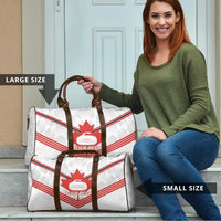 Personalized Canada Curling Travel Bag Maple Leaf White Version - Wonder Print Shop