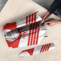 Personalized Canada Curling Umbrella Maple Leaf White Version - Wonder Print Shop
