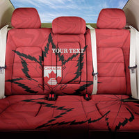 Custom Canada Curling Back Car Seat Cover Go Maple Leaf Marble Style - Wonder Print Shop