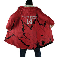 Custom Canada Curling Cloak Go Maple Leaf Marble Style - Wonder Print Shop