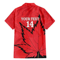 Custom Canada Curling Family Matching Mermaid Dress and Hawaiian Shirt Go Maple Leaf Marble Style - Wonder Print Shop