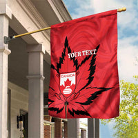 Custom Canada Curling Garden Flag Go Maple Leaf Marble Style - Wonder Print Shop