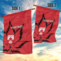 Custom Canada Curling Garden Flag Go Maple Leaf Marble Style - Wonder Print Shop
