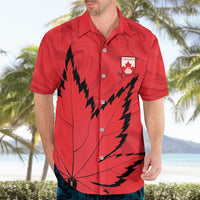 Custom Canada Curling Hawaiian Shirt Go Maple Leaf Marble Style - Wonder Print Shop
