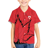 Custom Canada Curling Hawaiian Shirt Go Maple Leaf Marble Style - Wonder Print Shop