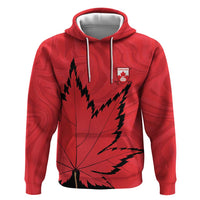 Custom Canada Curling Hoodie Go Maple Leaf Marble Style - Wonder Print Shop