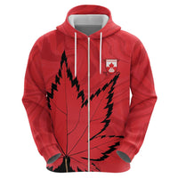Custom Canada Curling Hoodie Go Maple Leaf Marble Style - Wonder Print Shop