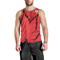 Custom Canada Curling Men Tank Top Go Maple Leaf Marble Style - Wonder Print Shop
