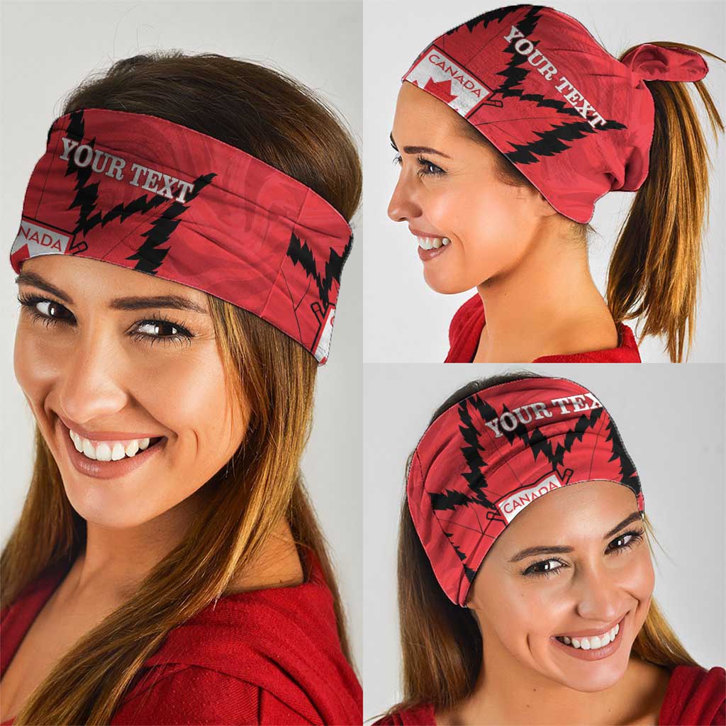 Custom Canada Curling Neck Gaiter Go Maple Leaf Marble Style - Wonder Print Shop