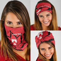 Custom Canada Curling Neck Gaiter Go Maple Leaf Marble Style - Wonder Print Shop