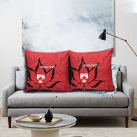Custom Canada Curling Pillow Cover Go Maple Leaf Marble Style - Wonder Print Shop