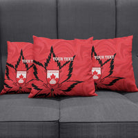 Custom Canada Curling Pillow Cover Go Maple Leaf Marble Style - Wonder Print Shop