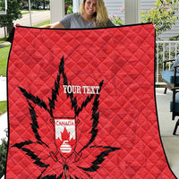 Custom Canada Curling Quilt Go Maple Leaf Marble Style - Wonder Print Shop