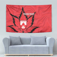 Custom Canada Curling Tapestry Go Maple Leaf Marble Style - Wonder Print Shop