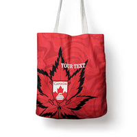 Custom Canada Curling Tote Bag Go Maple Leaf Marble Style - Wonder Print Shop