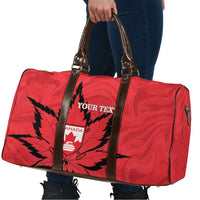 Custom Canada Curling Travel Bag Go Maple Leaf Marble Style - Wonder Print Shop
