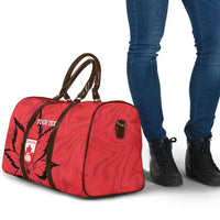 Custom Canada Curling Travel Bag Go Maple Leaf Marble Style - Wonder Print Shop