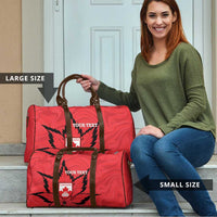 Custom Canada Curling Travel Bag Go Maple Leaf Marble Style - Wonder Print Shop