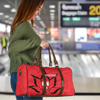 Custom Canada Curling Travel Bag Go Maple Leaf Marble Style - Wonder Print Shop